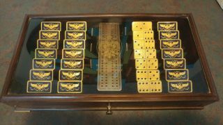 House Of Faberge Imperial 22k Gold Plated Dominoes - Franklin