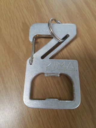 Vintage Zima Key Chain Bottle Opener Metal