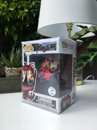 Autographed Carnage Funko Pop Signed By Stan Lee (rare)