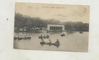 1909 Lake Front,  Sulphur Springs,  Arkansas Postcard