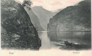 Naerofjord Sogn Rowers 1901 Norway
