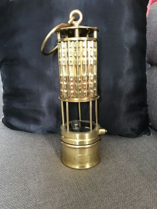 Rare: 1895 Wolf Miners Safety Lamp,  Brass,  Made In Germany,  Family Heirloom