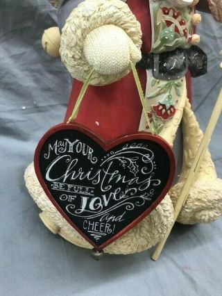 Jim Shore Heartwood Creek Deluxe Santa Heart Of Christmas 4052751 BROKEN 5