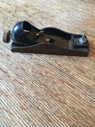 VINTAGE STANLEY No.  60 - 1/2 LOW ANGLE BLOCK PLANE WITH BLADE MADE IN USA 3
