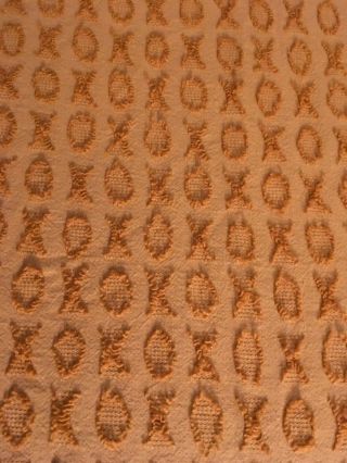 Vintage Morgan Jones Gold Cotton Chenille Bedspread Xo Design Size Full