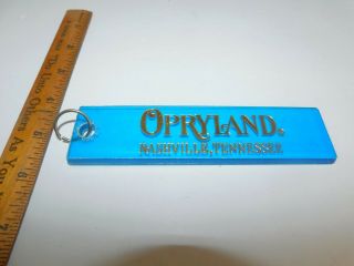 Vintage Opryland Nashville Tennesse Keychain Blue