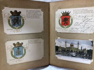 Vintage Photo Album Full Of Early 1900’s Post Cards 7