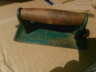 Vintage 5 - 1/2 " Littlestown H & F Co.  32 Concrete Edging Trowel Made In The Usa