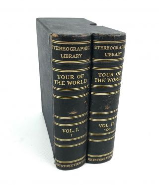 Sterographic Library - Tour Of The World Vol 1 And Vol 2 Keystone View Co.