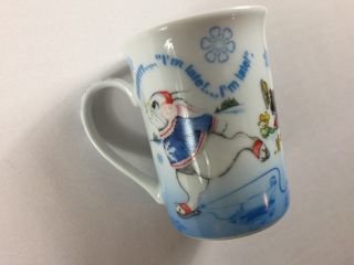 Alice In Wonderland Mug Tea Cup Paul Cardew England Skating Rabbit Snow Ice Gift