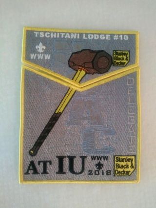 Oa 10 Tschitani Lodge Flap S - ?/x - ? 2018 Noac 2 Piece Set Yellow Border