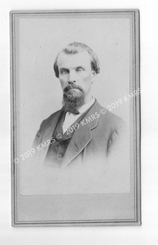 Cdv Of An Unknown Bearded Gentleman With Suit