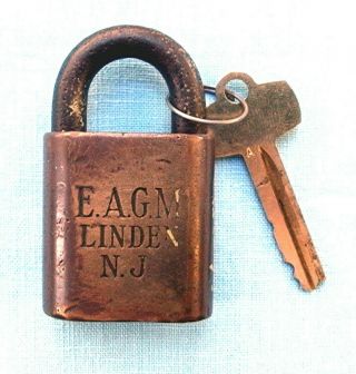 Early Eastern Airlines General Motors Division Best Padlock And Key
