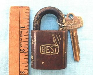 Early Eastern Airlines General Motors Division Best padlock and key 2