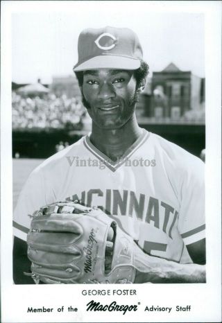 1979 George Foster Big Red Machine Major League Baseball Player Sports Photo 5x7