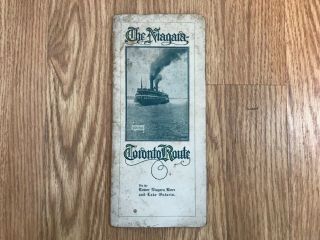 Antique 1900s Niagara Navigation Co Steamship Toronto Buffalo Booklet 48 Pages