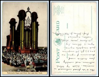 Utah Postcard - Salt Lake City,  Mormon Tabernacle Organ & Choir N21