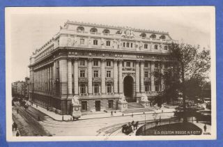 York City Ny,  U.  S.  Customs House Rppc Real Photo Bromide Paper Postcard 1910