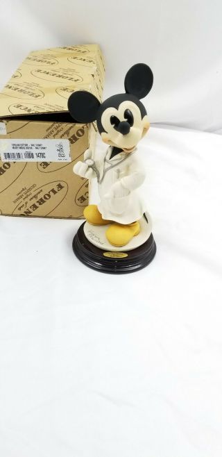 Giuseppe Armani Walt Disney Mickey Mouse Doctor Figurine 1470c