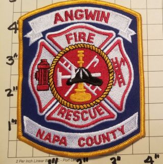 Angwin/napa County (ca) Fire - Rescue Department Patch