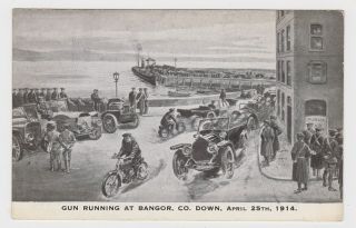 Great Old Card Gun Running Bangor County Down Northern Ireland April 1914