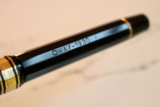Omas Extra S - 1930 Black & Gold Fountain Pen