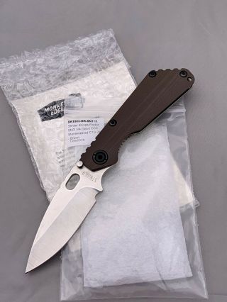 Strider Sng Cc,  Coyote Brown,  Stonewashed Ti,  Cts - Xhp 3/4 Grind