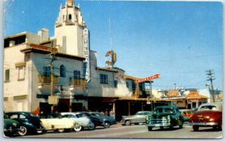 Vintage Tijuana,  B.  C.  Mexico Postcard " Hotel Caesar 