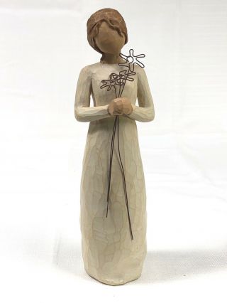 Willow Tree " Grateful " Woman Girl Figurine Susan Lordi Demdaco 9 " Tall