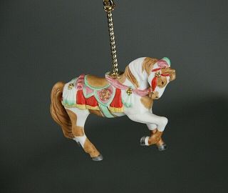 Lenox Pinto Carousel Ornament 1989 Horse Christmas Animal Holiday Tree Vintage