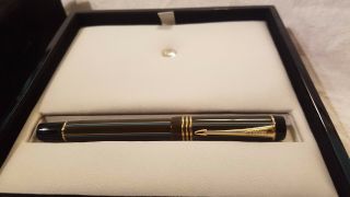 Parker Duofold Special Edition Chocolate Pinstripe Rollerball Pen W/ Box