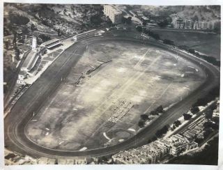 1930s Photograph Aerial View Of The Happy Valley Race Course In Hong Kong
