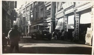 1930s Photograph Bus And Street View In Hong Kong