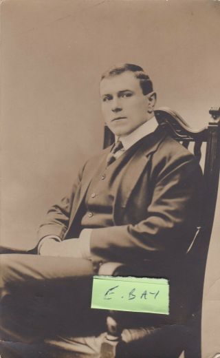 Old Photo Postcard Strongman George Hackenschmidt Wrestling Sport 1900s W6