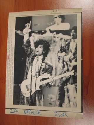 Vtg Wire Ap Press Photo Artist Formely Known Prince American Music Award Concert