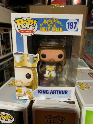 Funko Pop Movies 197 King Arthur Monty Python And The Holy Grail Vaulted Rare
