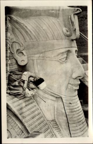 Memphis Egypt Head Of The Statue Of Ramses Ii Lehnert & Landrock Postcard