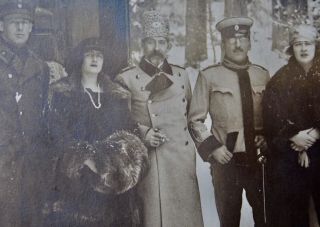 Romania Royalty 1922 Julietta Photo Postcard - Royal Group Photo