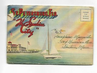 Vintage - Postcard Folder - St.  Petersburg,  Florida