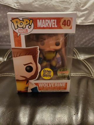 Funko Pop Marvel Wolverine 40 GITD Toytastic Exclusive 2