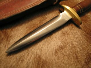 John Nelson Cooper Boot Knife 1968 - 77 Brass Hilt - 5 