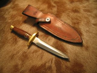 John Nelson Cooper Boot Knife 1968 - 77 Brass Hilt - 5 