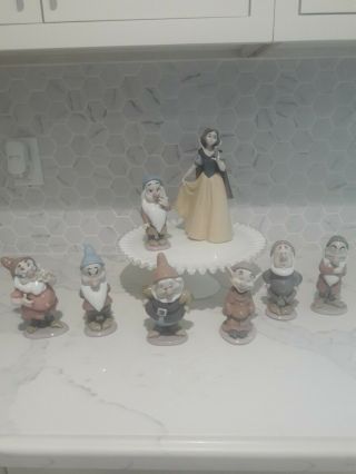 Lladro Collectors Figurine Snow White And The 7 Dwarves