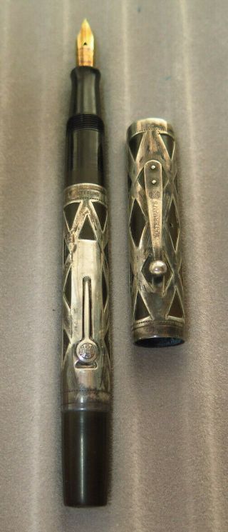 Waterman 452 Sterling Silver Fountain Pen With Flexible 14k Nib
