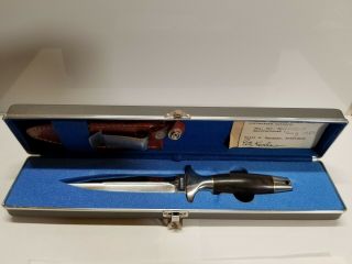 Vintage 1983 Kershaw Trooper 1007 Ser.  No 11719 Boot Dagger Knife Sheath Case