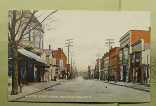Dr Who 1910 Shelby Oh Main Street Postcard E25769