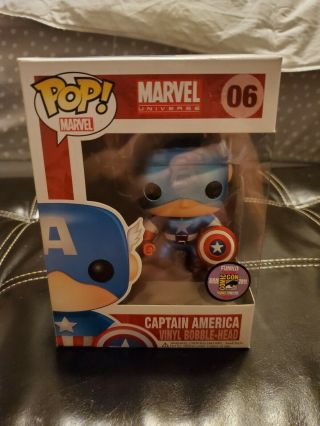 Funko Pop Marvel Captain America 06 SDCC Metallic LTD 480 2