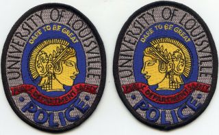 University Of Louisville Kentucky Ky Mirror Image 2 Police Patches Police Patch