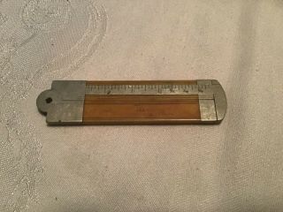 Antique Stanley 38 Folding Ruler / Caliper Bone