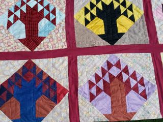 VERY RARE VINTAGE HAND STITCHED QUILT DOUBLE SIDED 3
